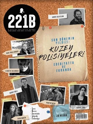 221B İki Aylık Polisiye Dergi Sayı: 13 Ocak - Şubat 2018 – 221B Dergisi kitap kapağı