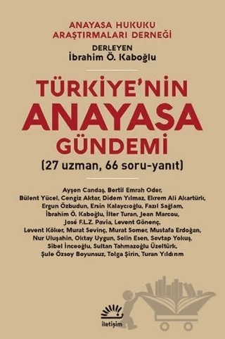 Türkiye'nin Anayasa Gündemi – İbrahim Ö. Kaboğlu – İletişim Yayınevi kitap kapağı