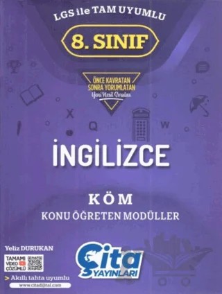 8. Sınıf İngilizce Konu Öğreten Modülleri – Yeliz Durukan – Çita Yayınları kitap kapağı