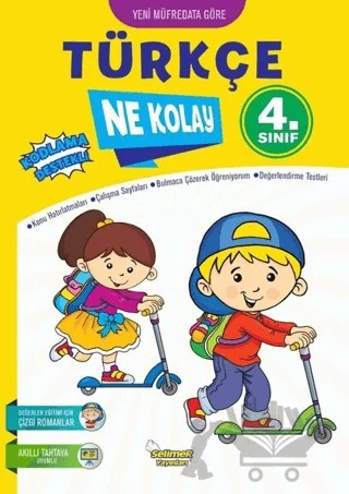 4.Sınıf Türkçe Ne Kolay – Mustafa Sağlam – Selimer Yayınları kitap kapağı