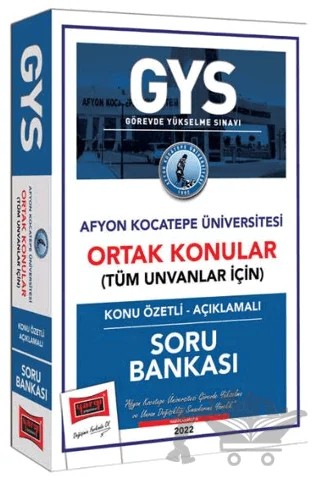 Afyon Kocatepe Üniversitesi GYS Konu Özetli Açıklamalı Soru Bankası – Kolektif – Yargı Yayınevi kitap kapağı