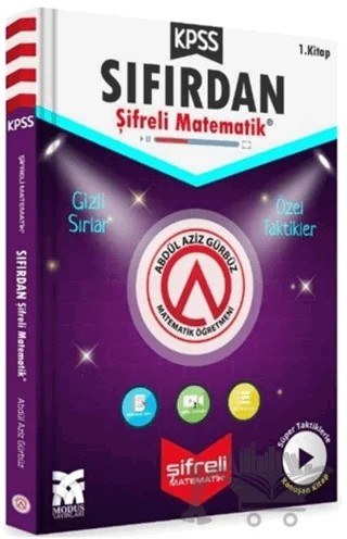 KPSS Sıfırdan Şifreli Matematik 1. Kitap – Abdül Aziz Gürbüz – Modus Yayınları kitap kapağı