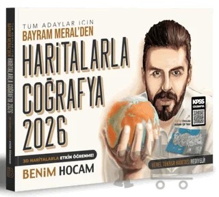 2027 Tüm Adaylar için Haritalarla Coğrafya Konu Anlatımı – Bayram Meral – Benim Hocam Yayınları kitap kapağı