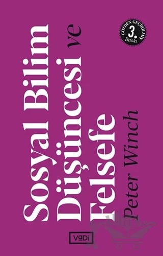 Sosyal Bilim Düşüncesi ve Felsefe – Peter Winch – Vadi Yayınları kitap kapağı