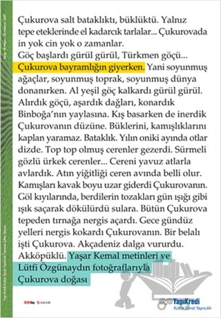 Çukurova Bayramlığın Giyerken – Derleme – Yapı Kredi Yayınları kitap kapağı