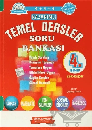 4. Sınıf Kazanımlı Temel Dersler Soru Bankası – Kolektif – Gönül Yayıncılık kitap kapağı