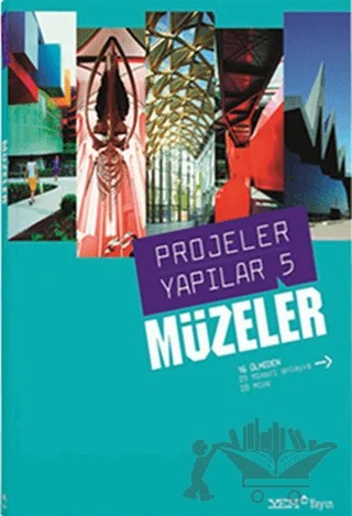 Projeler Yapılar 5 - Müzeler – Burçin Yılmaz – YEM Yayın kitap kapağı