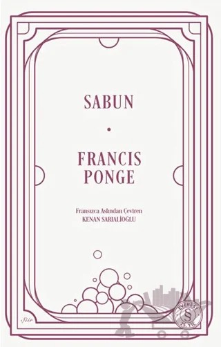 Sabun – Francis Ponge – Everest Yayınları kitap kapağı