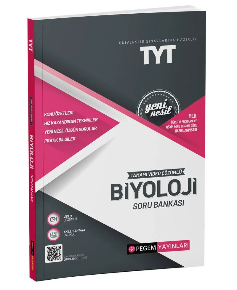 TYT Biyoloji Soru Bankası – Komisyon – Pegem Akademi Yayıncılık kitap kapağı