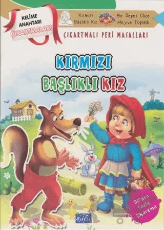 Kırmızı Başlıklı Kız - Çıkartmalı Peri Masalları – Kolektif – Parıltı Yayınları kitap kapağı