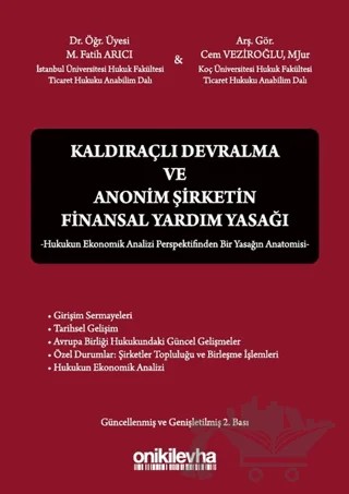 Kaldıraçlı Devralma ve Anonim Şirketin Finansal Yardım Yasağı – Cem Veziroğlu, M. Fatih Arıcı – On İki Levha Yayınları kitap kapağı
