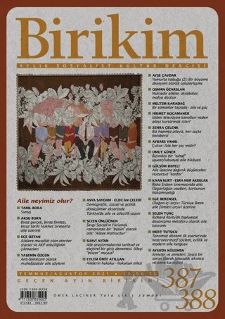 Birikim Aylık Sosyalist Kültür Dergisi Sayı: 387-388 Temmuz-Ağustos 2021 – Birikim Yayınları kitap kapağı