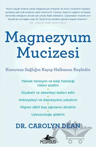 Magnezyum Mucizesi – Carolyn Dean – Pegasus Yayınları kitap kapağı