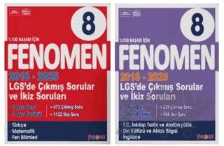 8. Sınıf LGS Çıkmış Sorular ve İkiz Sorular Seti – Kolektif – Fenomen Yayınları kitap kapağı
