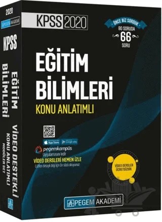 2020 KPSS Eğitim Bilimleri Video Destekli Konu Anlatımlı Modüler Set (6 Kitap Takım) – Kolektif – Pegem Akademi Yayıncılık kitap kapağı