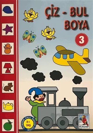 Çiz - Bul Boya 3 – Kolektif – Nurdan Yayınları kitap kapağı