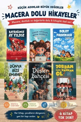 Küçük Adımlar Büyük Değerler Macera Dolu Hikayeler – Kolektif – Ekinoks Yayın Grubu kitap kapağı