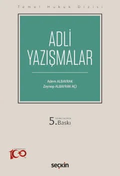 Temel Hukuk DizisiAdli Yazışmalar (THD) – Adem Albayrak, Zeynep Albayrak Açı – Seçkin Yayıncılık kitap kapağı