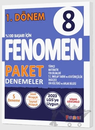8. Sınıf 1. Dönem Fenomen Paket Denemeler – Kolektif – Fenomen Yayınları kitap kapağı
