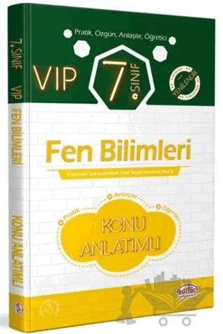 7. Sınıf VIP Fen Bilimleri Konu Anlatımlı – Kolektif – Editör Yayınevi kitap kapağı