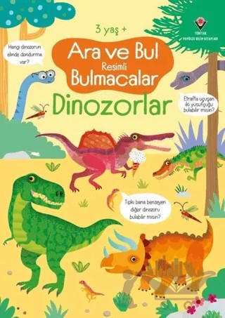 Ara ve Bul Resimli Bulmacalar -Dinozorlar – Gareth Lucas – TÜBİTAK Yayınları kitap kapağı