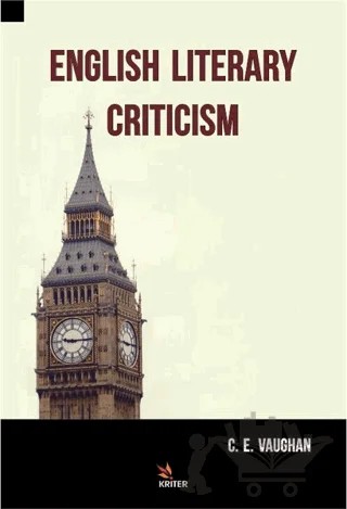 English Literary Criticism – C. E. Vaughan – Kriter Yayınları kitap kapağı