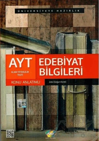 YKS AYT Edebiyat Bilgileri Konu Anlatımı – Zeki Doğan Koreli – Fdd Yayınları kitap kapağı