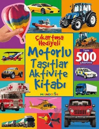 Motorlu Taşıtlar Aktivite Kitabı - Çıkartma Hediyeli – Kolektif – Mandolin Yayınları kitap kapağı