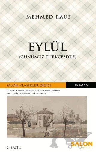 Eylül (Günümüz Türkçesiyle) – Mehmet Rauf – Salon Yayınları kitap kapağı