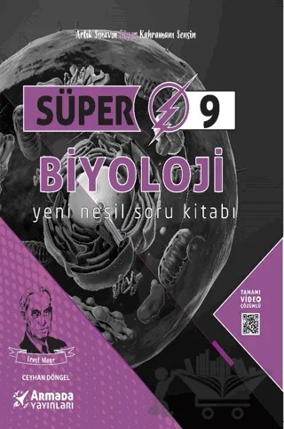 Süper 9 Biyoloji Soru Bankası – Ceyhan Döngel – Armada Yayınları kitap kapağı