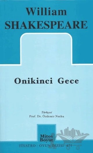 Onikinci Gece – William Shakespeare – Mitos Boyut Yayınları kitap kapağı