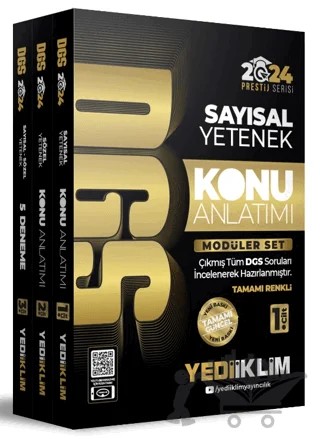 2024 DGS Konu Anlatımlı Modüler Set – Kolektif – Yediiklim Yayınları kitap kapağı