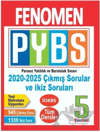 5. Sınıf PYBS 6 Deneme – Kollektif – Fenomen Yayınları kitap kapağı
