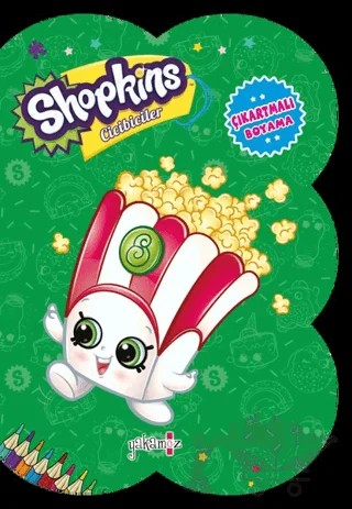 Shopkins Cicibiciler - Yeşil Çıkartmalı Boyama – Kolektif – Yakamoz Yayınevi kitap kapağı