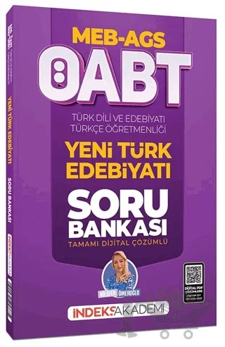 2026 ÖABT MEB-AGS Türk Dili ve Edebiyatı-Türkçe Yeni Türk Edebiyatı Soru Bankası Çözümlü – Nilüfer Ömeroğlu – İndeks Akademi Yayıncılık kitap kapağı