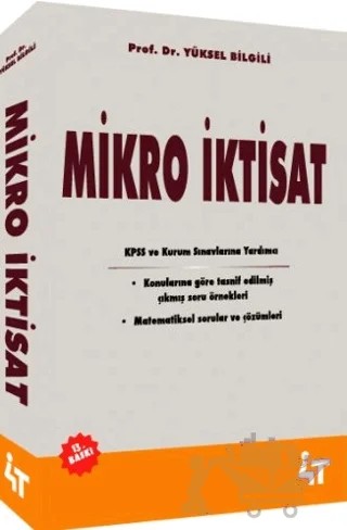 Mikro İktisat – Yüksel Bilgili – 4T Yayınları kitap kapağı