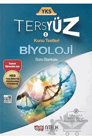 YKS TYT Biyoloji Tersyüz Soru Kitabı – Feride Kula, Mahir Coşkun, Pınar Seyfittinoğlu – Nitelik Yayınları kitap kapağı