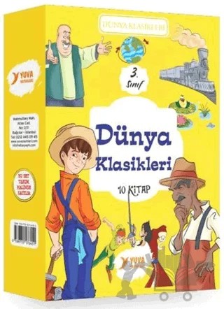 3. Sınıf Dünya Klasikleri Seti (10 Kitap Takım) – Kolektif – Yuva Yayınları kitap kapağı