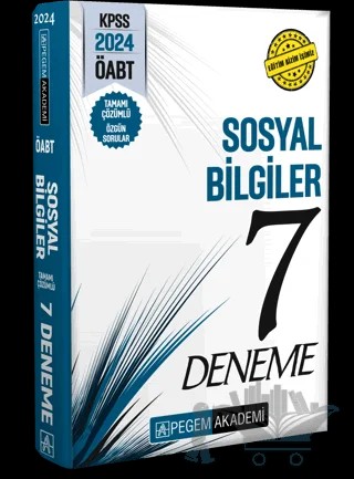 KPSS ÖABT Sosyal Bilgiler Öğretmenliği Tamamı Çözümlü 7 Deneme – Kolektif – Pegem Akademi Yayıncılık kitap kapağı