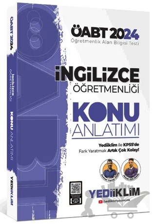 2024 ÖABT İngilizce Öğretmenliği Konu Anlatımı – Osman Yunus Özer, Murat Gültekin – Yediiklim Yayınları kitap kapağı