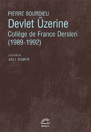 Devlet Üzerine – Pierre Bourdieu – İletişim Yayınevi kitap kapağı