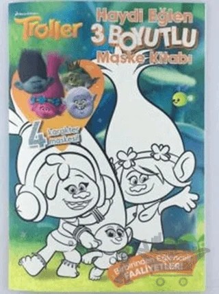 Troller Haydi Eğlen 3 Boyutlu Maske Kitabı – Kolektif – Doğan Egmont Yayıncılık kitap kapağı