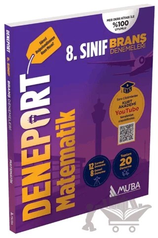 8. Sınıf Deneport Matematik Branş Denemesi – Kolektif – Muba Yayınları kitap kapağı