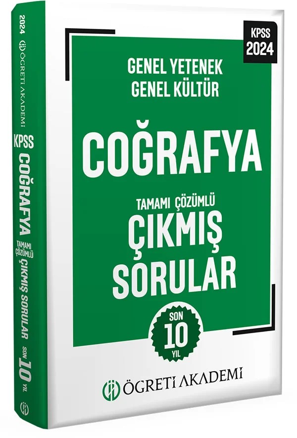 2024 KPSS Genel Yetenek Genel Kültür Coğrafya Tamamı Çözümlü Çıkmış Sorular (Roman Boy) – Öğreti Akademi kitap kapağı