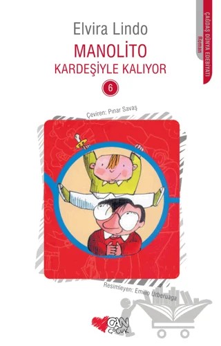 Manolito Kardeşiyle Kalıyor – Elvira Lindo – Can Çocuk Yayınları kitap kapağı