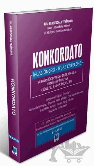 Konkordato – Filiz Berberoğlu Yenipınar – Adalet Yayınevi kitap kapağı