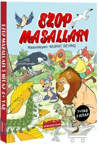 Ezop Masalları (3 Kitap Set) – Ezop – Bordo Ressam kitap kapağı