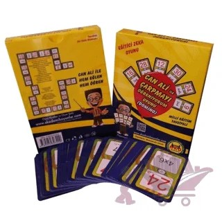 Eğitici Zeka Oyunu-Can Ali ile Çarpmayı Öğreniyorum Oyunu Domino – Mehmet Ali Okur – AKO Merkezi kitap kapağı