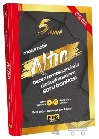 5. Sınıf Matematik Altın Soru Bankası – Kolektif – Bons Yayınları kitap kapağı