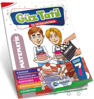 7. Sınıf Matematik Güz Tatil Kitabı – Kolektif – Gezegen Yayıncılık kitap kapağı